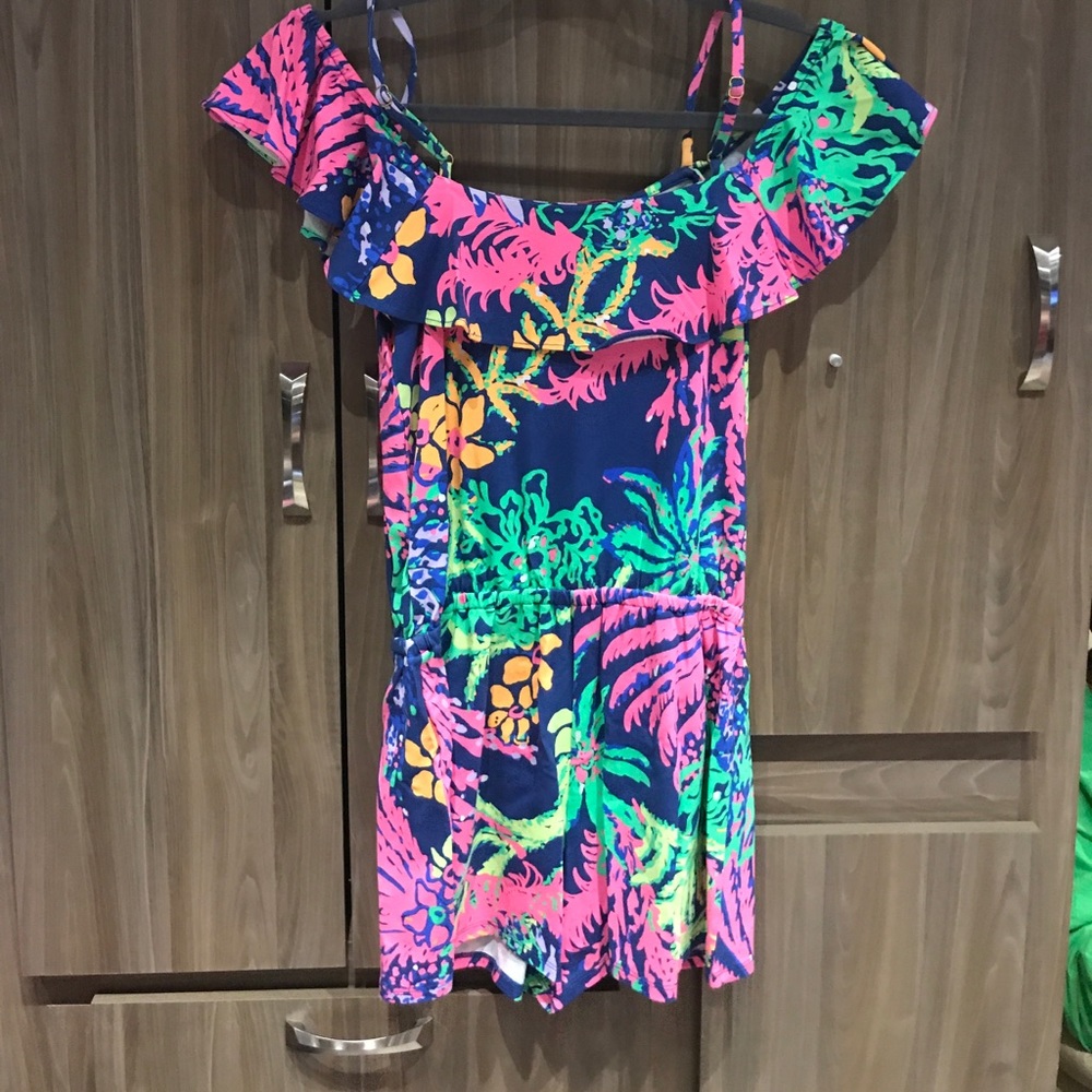 Lilly Pulitzer Klea Romper “All A Glow” NWT